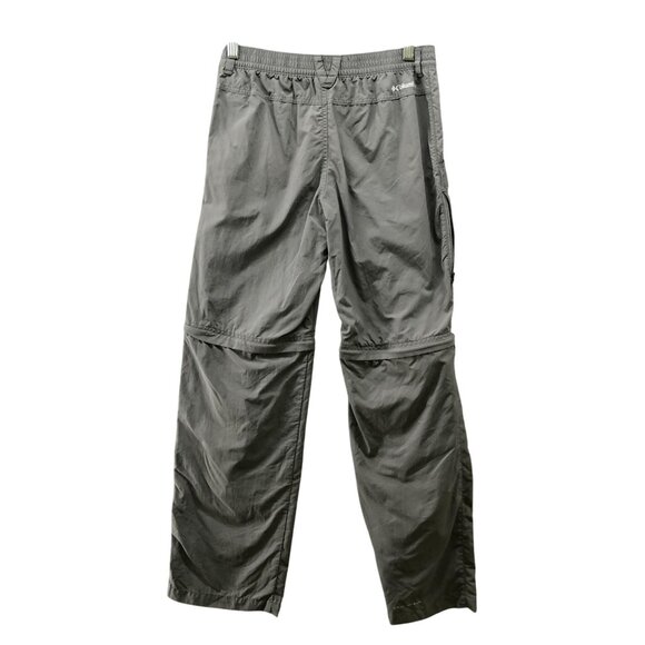 Columbia Convertible Hiking Pants Kids L 14/16 Green Nylon Straight Outdoors - Picture 2 of 11